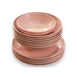 Marcrest Melmac Pink Coral Bread Side Plates, Sm & Med Bowls Lot MCM Mar-crest
